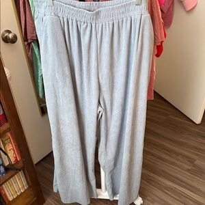 SHEIN Light Gray Wide Leg Pants